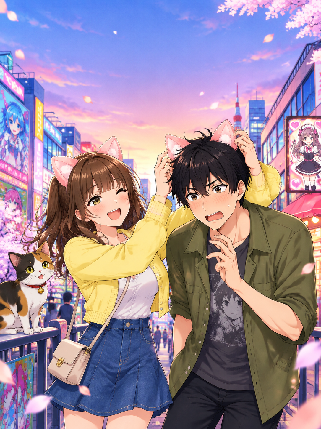 Cherry Blossom Petals Illustrated  Anime Manga Novel: Date 4 - Adventure in Akihabara